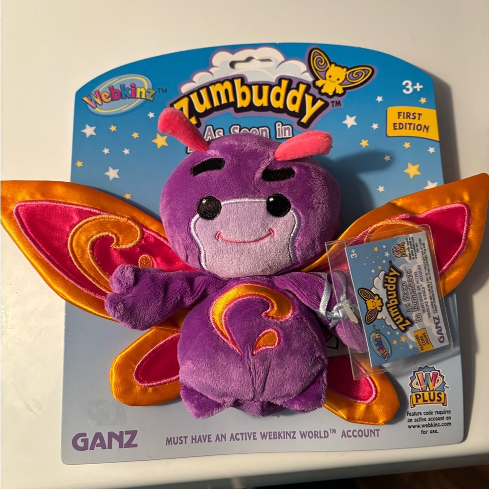 Webkinz Zumbuddy Zalo WE000605 NWT Unused/sealed Code New Stuffed Plush Toy